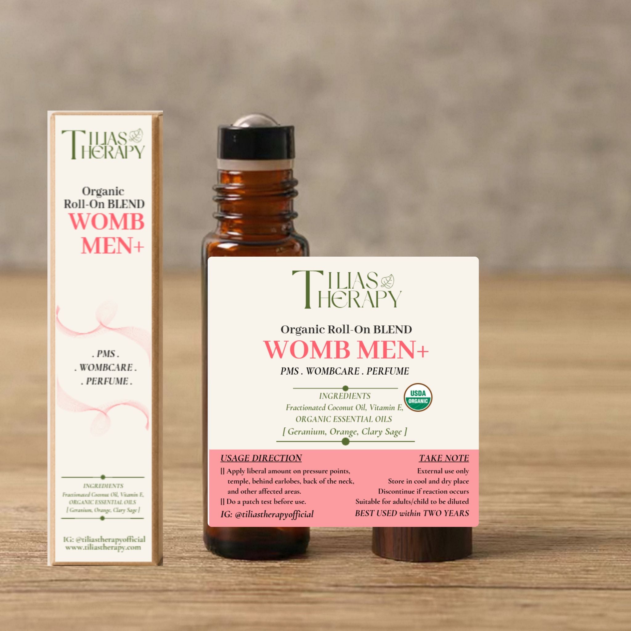 Womb Men+ Feminine Balance & Comfort Essential Oil Roll-On